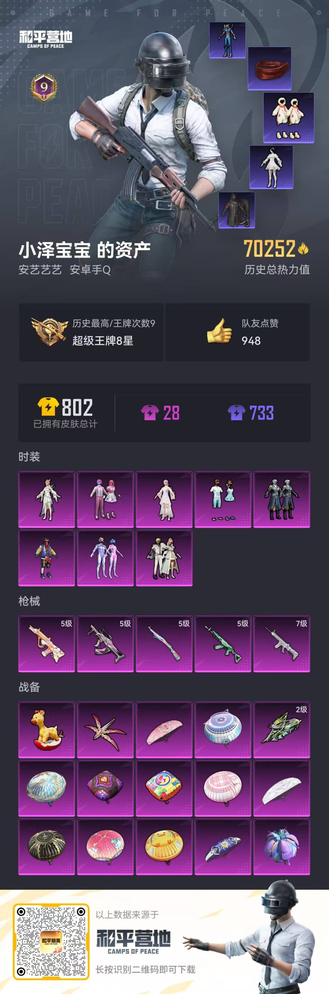 HPQM3264375和平精英账号详情图3 HPQM3264375和平精英账号详情图3