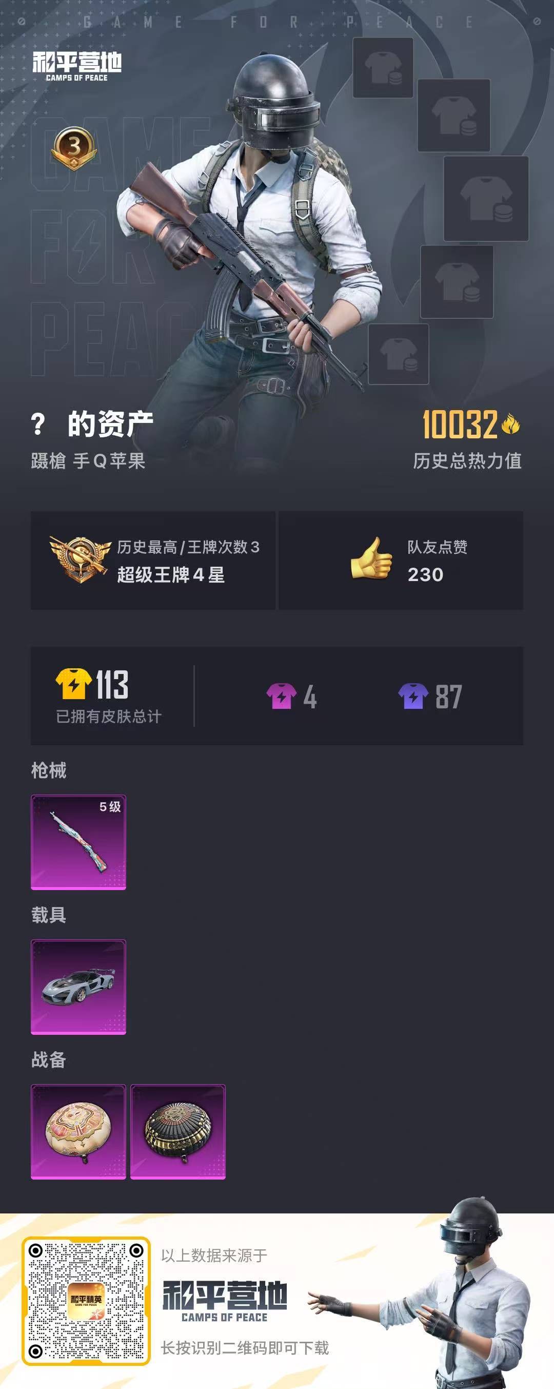 HPQM3264653和平精英账号详情图2 HPQM3264653和平精英账号详情图2