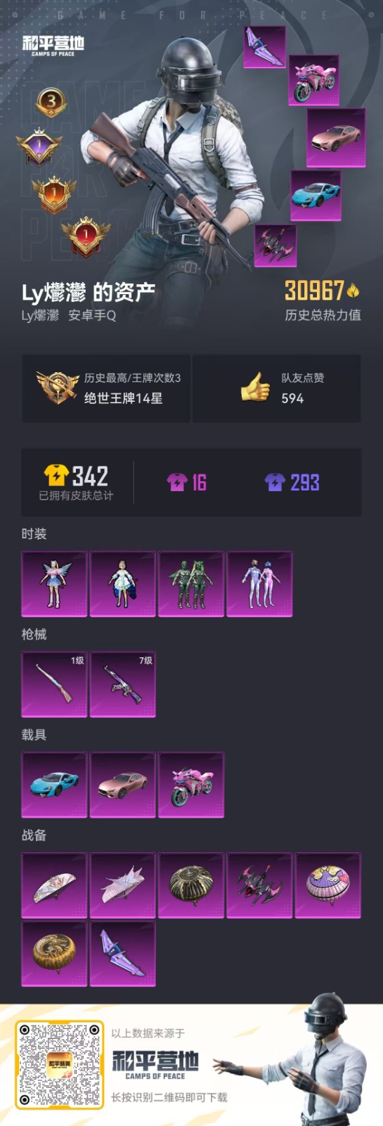 [9139114]4粉装 2特效枪 3载具 3印记 可二次 可修改实名 热门装扮：梦幻火箭(新101)(新火箭少女101粉色套装),洛天依,翡翠骑士,电磁星,奇迹天团,梦魇先生 载具：迈凯伦570S