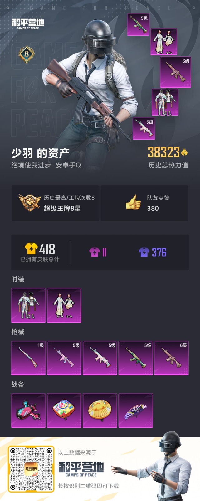 HPQM3264659和平精英账号详情图2 HPQM3264659和平精英账号详情图2