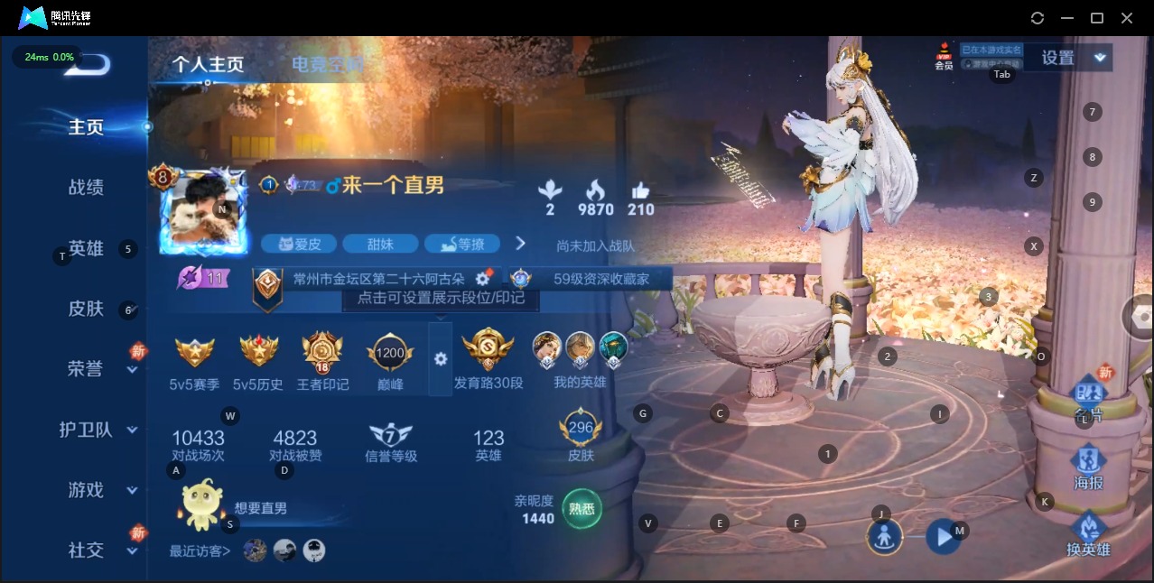 王者荣耀账号苹果QQ8 2典藏 11传说 123英雄 296皮肤 可修改实名 荣耀水晶：全息碎影(猴子典藏),天鹅之梦(