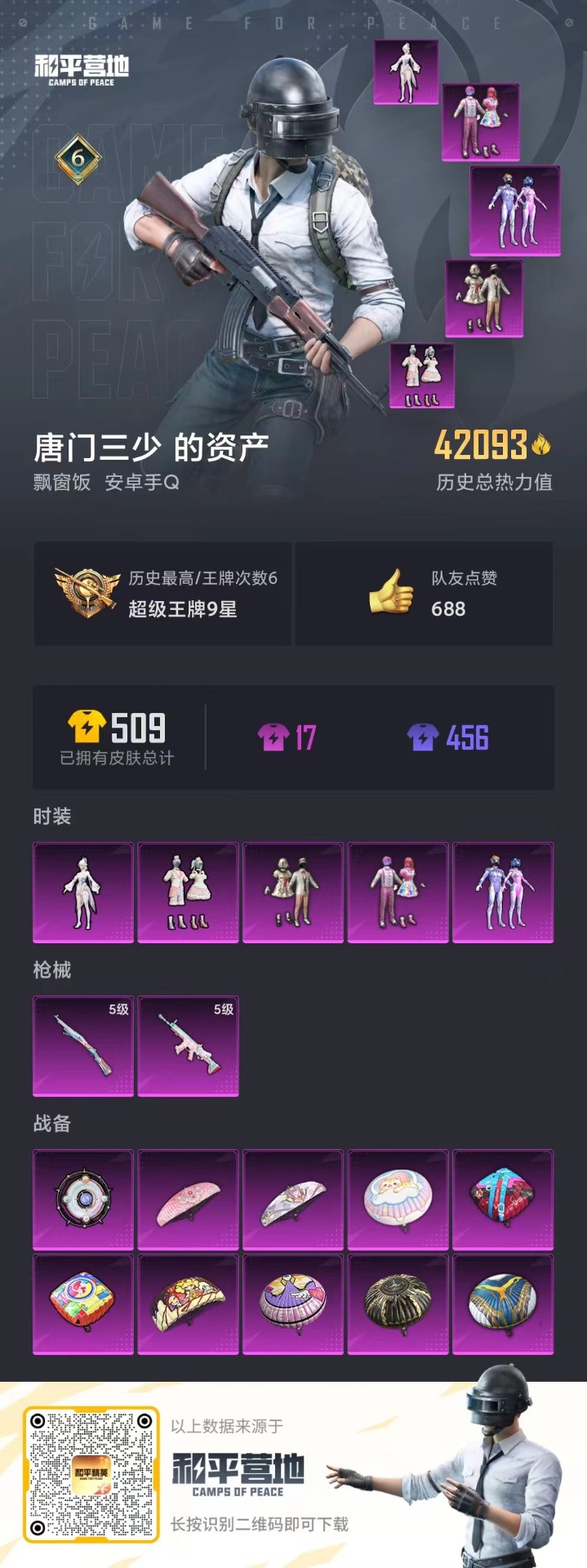 HPQM3265705和平精英账号详情图5