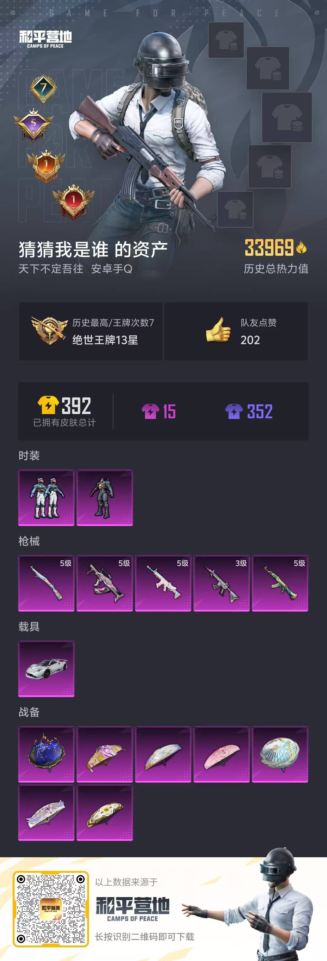HPQM3266147和平精英账号详情图5 HPQM3266147和平精英账号详情图5