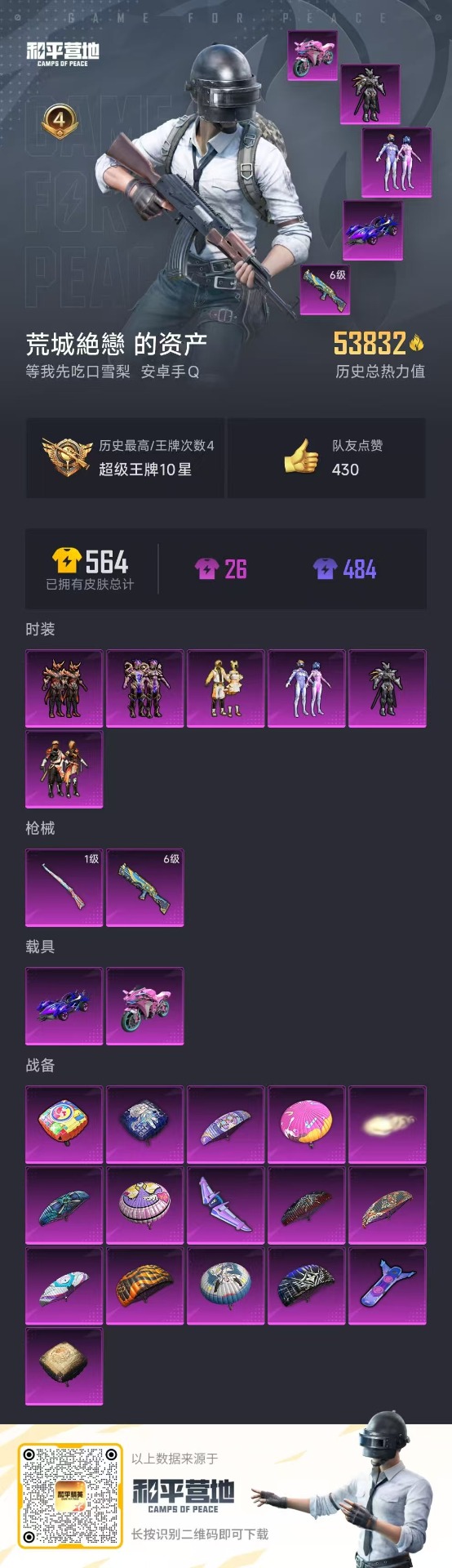 [9166713]6粉装 2特效枪 2载具 4印记 可二次 可修改实名 热门装扮：梦幻火箭(新101)(新火箭少女101粉色套装),飓风飞鹰,烈焰拳霸,金风银杏,暗星紫秘,紫电风暴,赤焰黑爵,好奇恐
