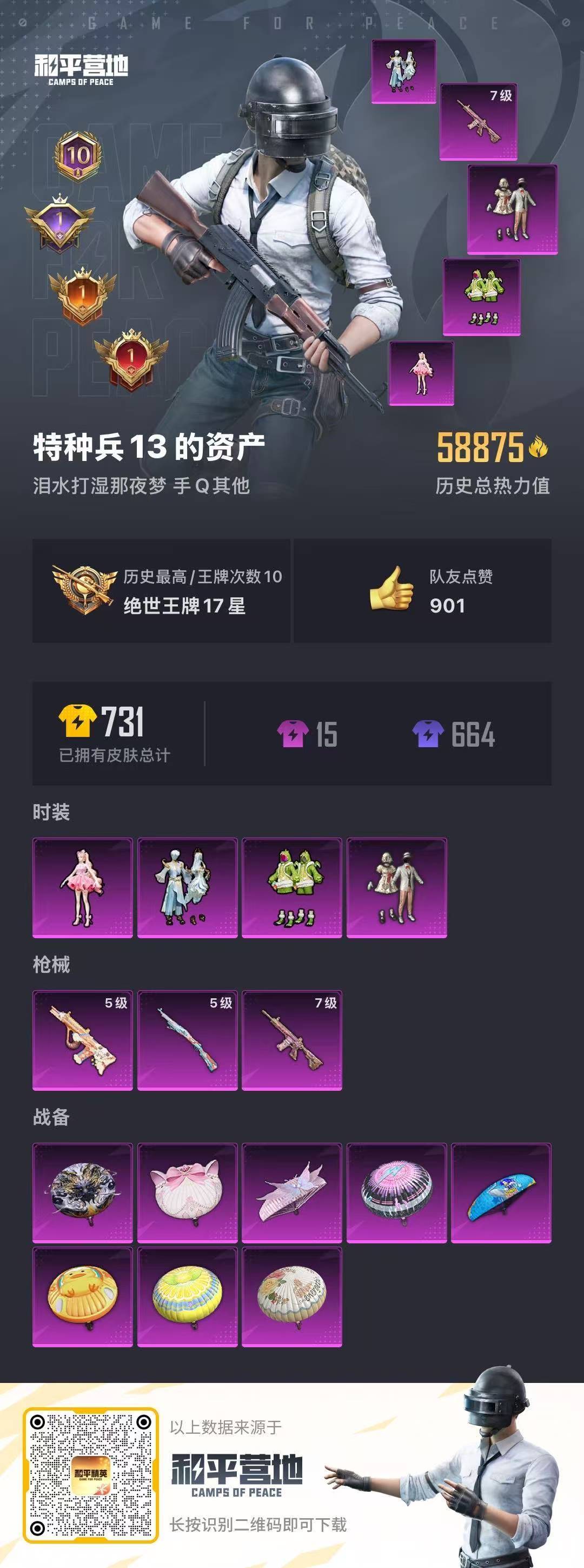 HPQM3266260和平精英账号详情图2 HPQM3266260和平精英账号详情图2