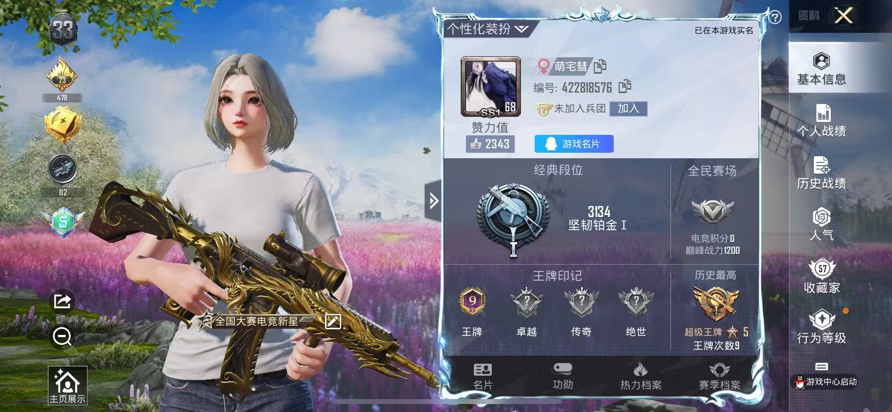 [9188659]11粉装 4特效枪 1载具 9印记 可二次 可修改实名 热门装扮：梦幻火箭(新101)(新火箭少女101粉色套装),蝶舞迷情,宝贝奶油派,华贵君王,山涧鹿灵,海盐物语,恐龙拽拽,紫