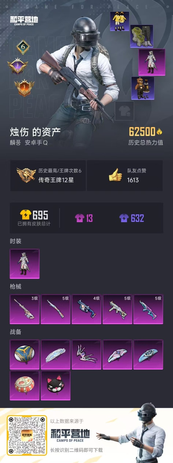 HPQM3268728和平精英账号详情图13 HPQM3268728和平精英账号详情图13