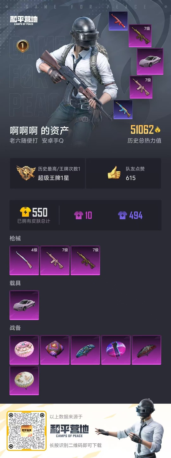 HPQM3270220和平精英账号详情图2