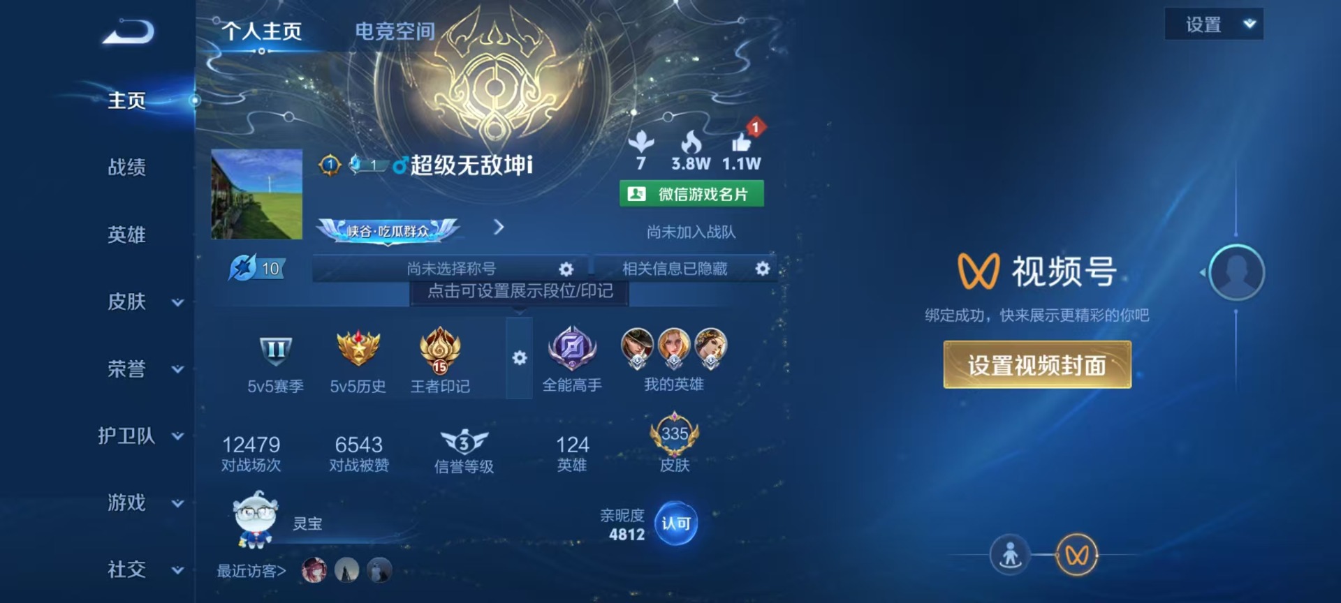 WZQM3176692王者荣耀账号详情图5 WZQM3176692王者荣耀账号详情图5