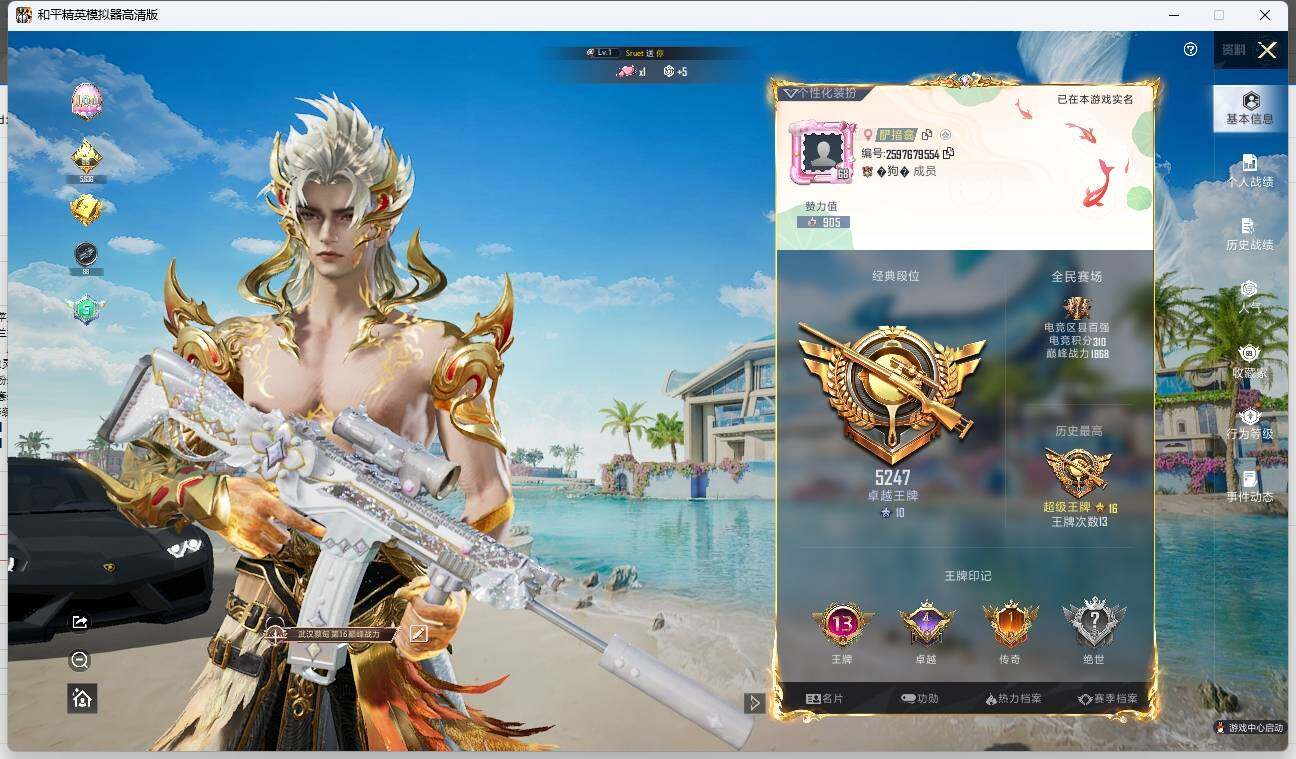 HPLX3272365和平精英账号详情图3 HPLX3272365和平精英账号详情图3