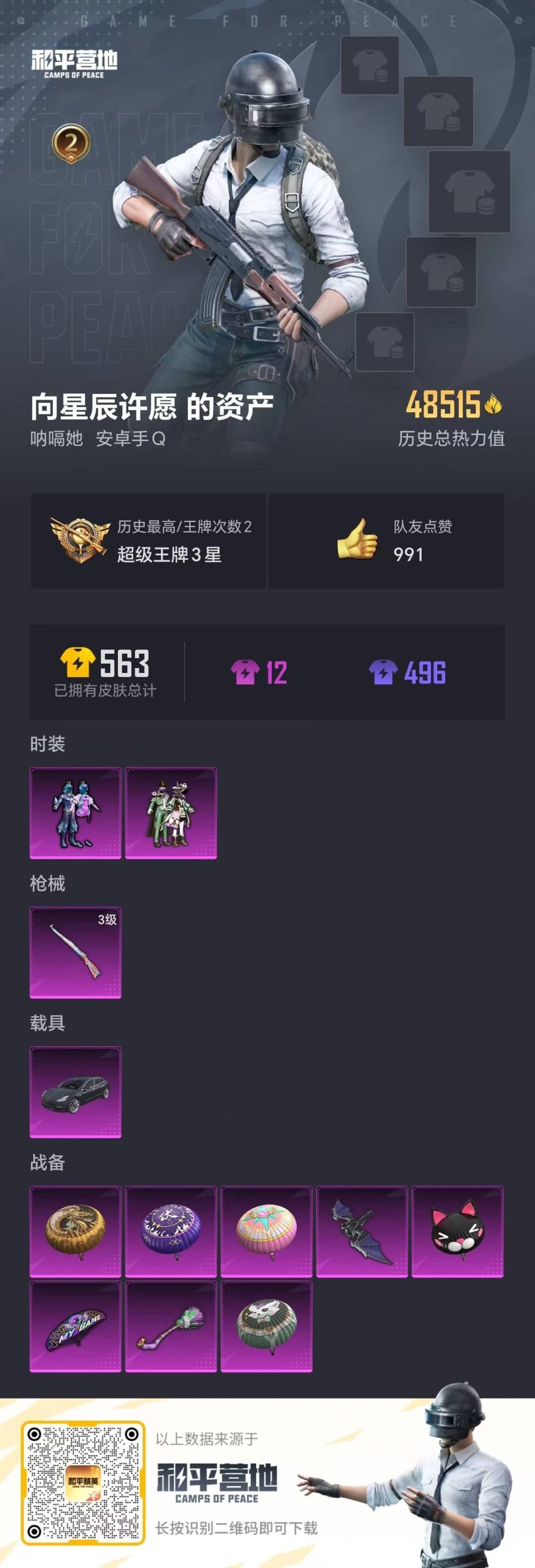 HPQM3272386和平精英账号详情图2 HPQM3272386和平精英账号详情图2