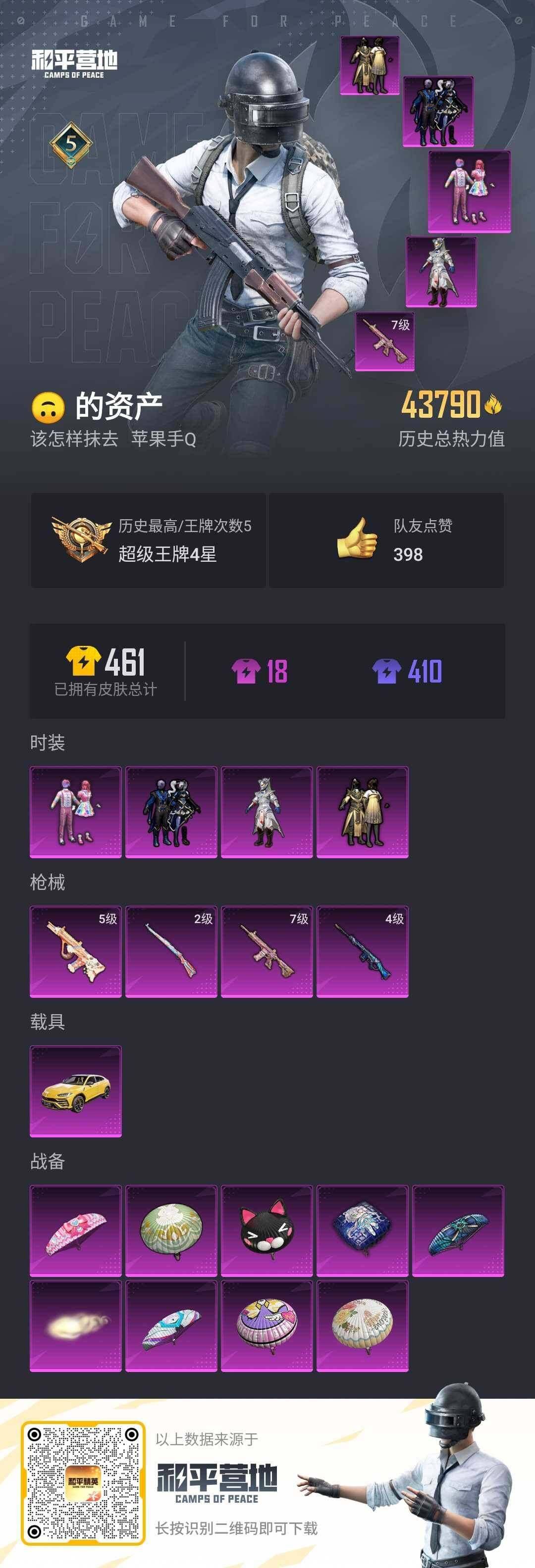 HPLX3272608和平精英账号详情图15 HPLX3272608和平精英账号详情图15