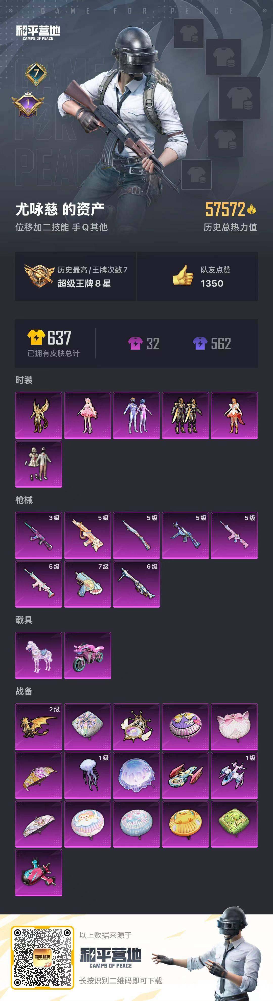 HPLX3272729和平精英账号详情图2 HPLX3272729和平精英账号详情图2