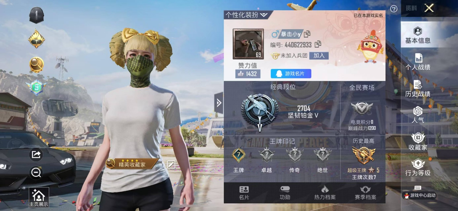 HPQM3272965和平精英账号详情图2 HPQM3272965和平精英账号详情图2