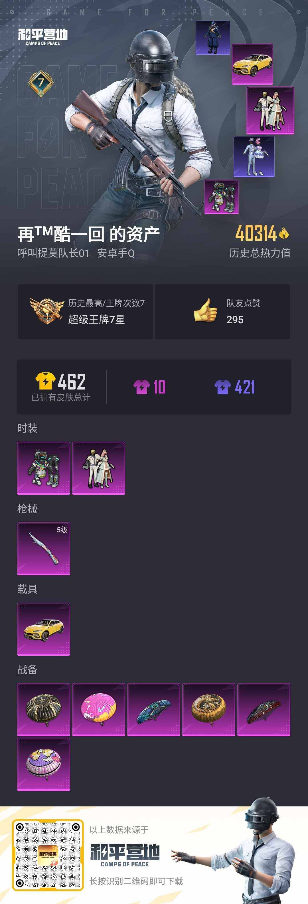 HPLX3272982和平精英账号详情图2 HPLX3272982和平精英账号详情图2