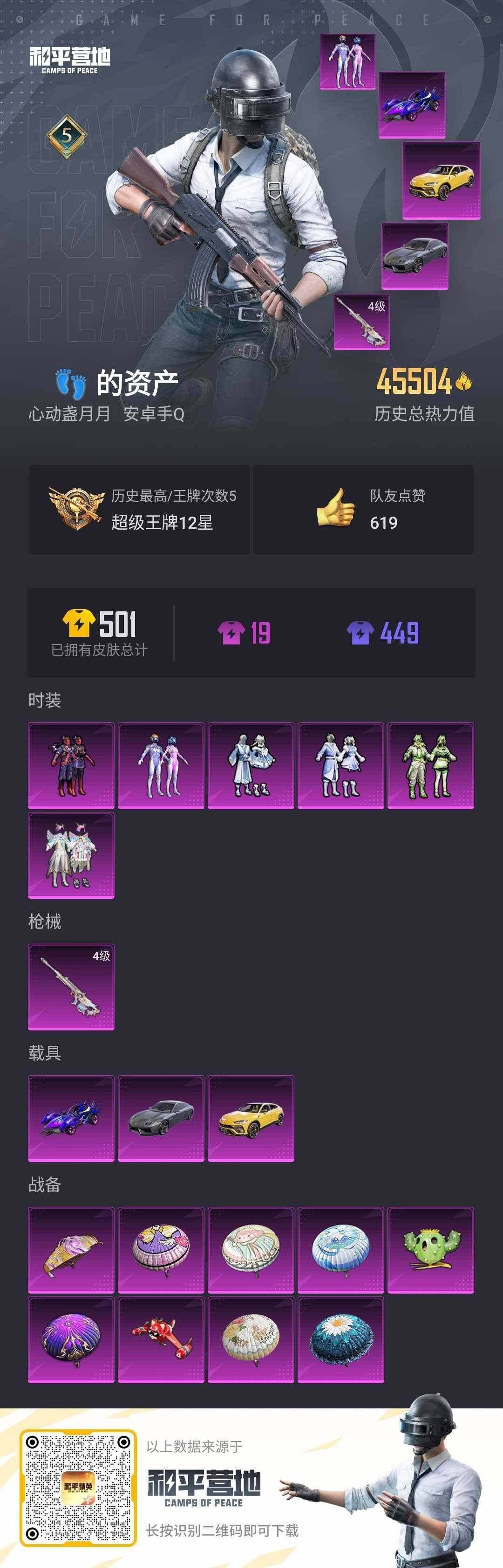 HPLX3273056和平精英账号详情图2 HPLX3273056和平精英账号详情图2