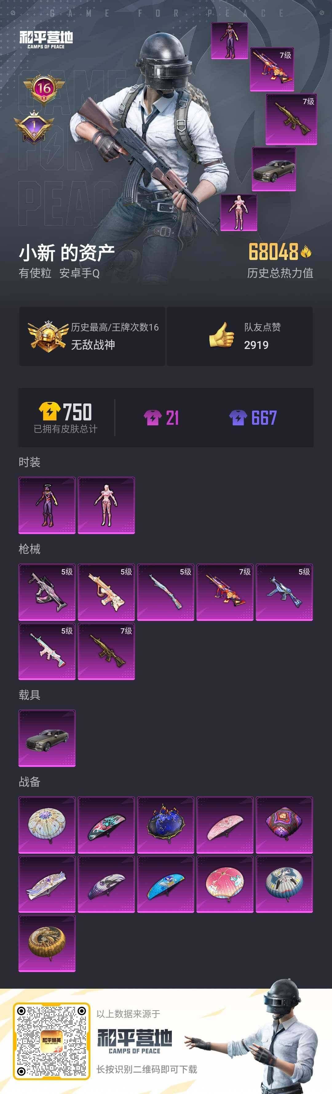 HPLX3273076和平精英账号详情图17 HPLX3273076和平精英账号详情图17