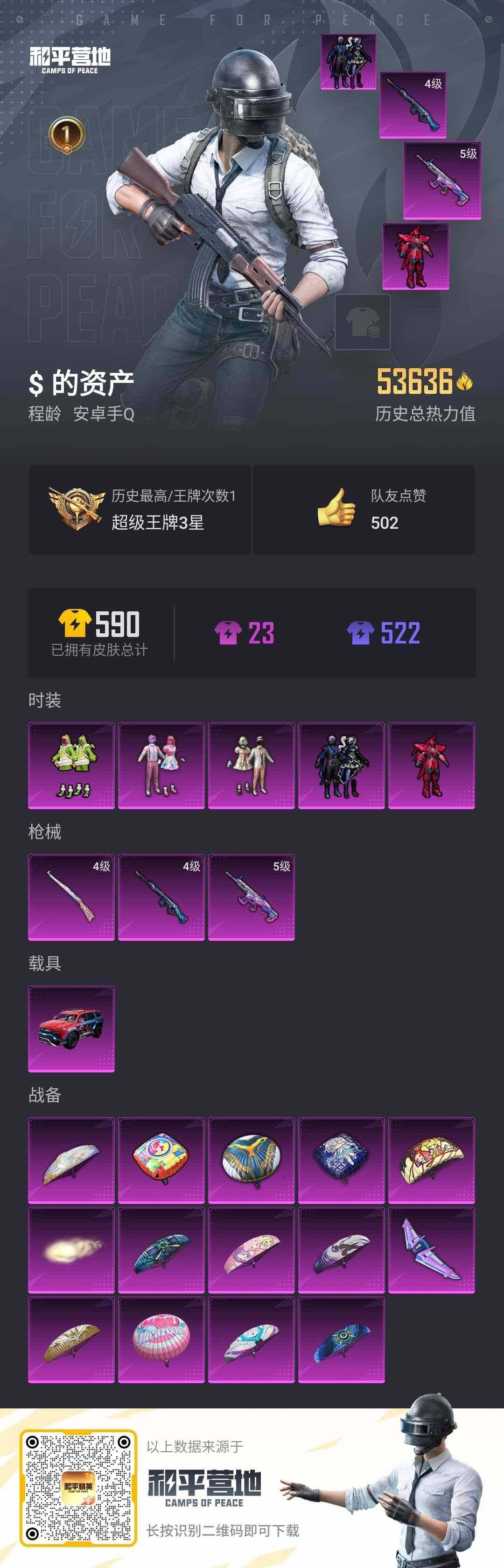 HPLX3273094和平精英账号详情图2 HPLX3273094和平精英账号详情图2