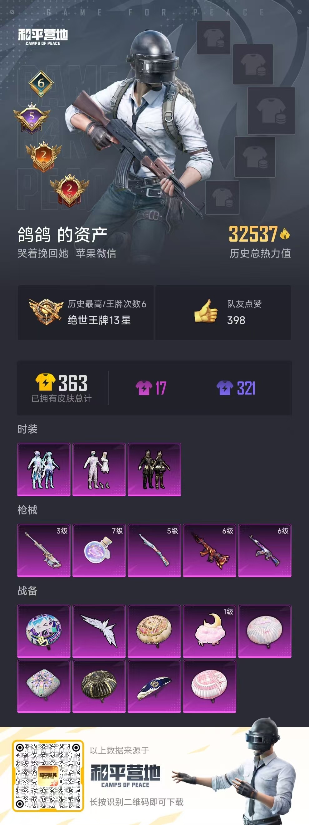 HPQM3274156和平精英账号详情图2 HPQM3274156和平精英账号详情图2