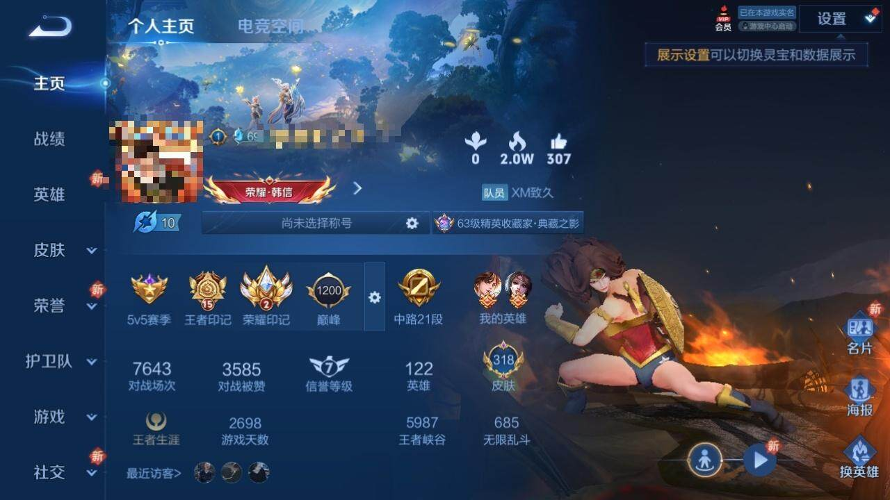 WZLX3180566王者荣耀账号详情图2 WZLX3180566王者荣耀账号详情图2