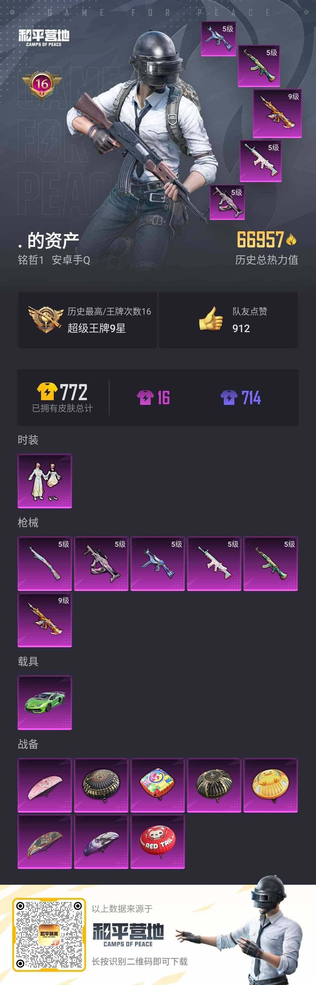 HPLX3273942和平精英账号详情图17