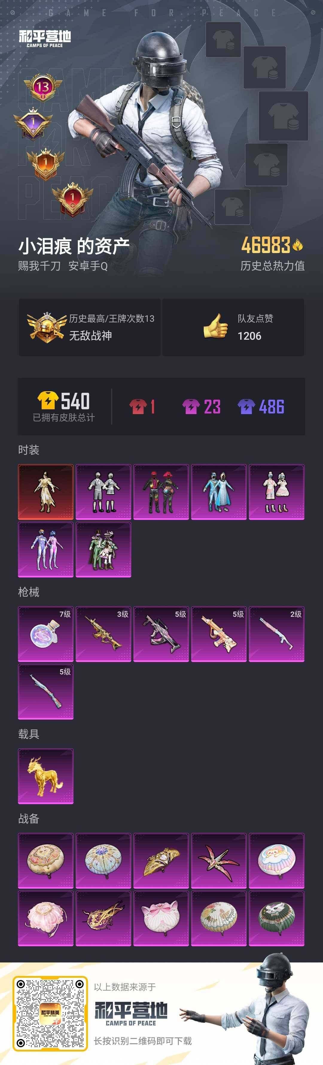 HPLX3273980和平精英账号详情图2 HPLX3273980和平精英账号详情图2