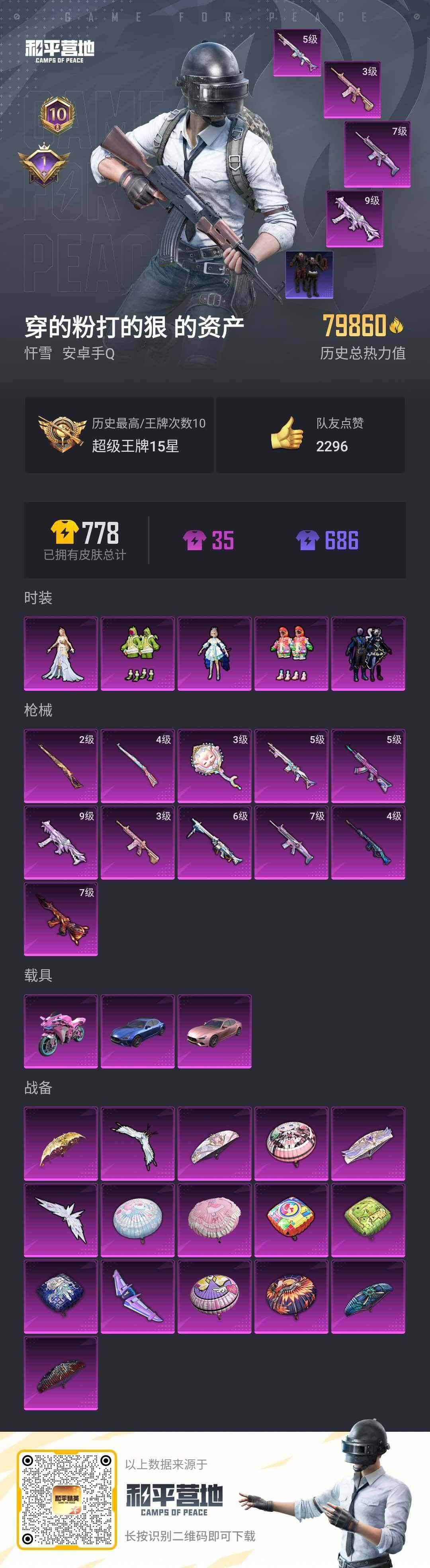 HPLX3273990和平精英账号详情图2 HPLX3273990和平精英账号详情图2