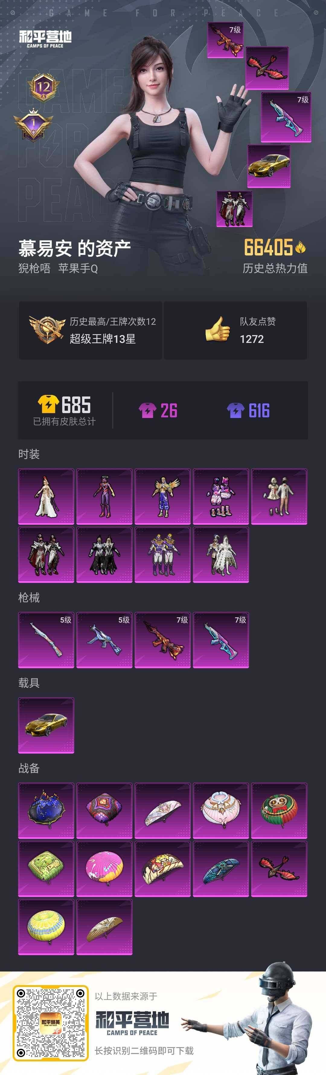 HPLX3274075和平精英账号详情图2 HPLX3274075和平精英账号详情图2