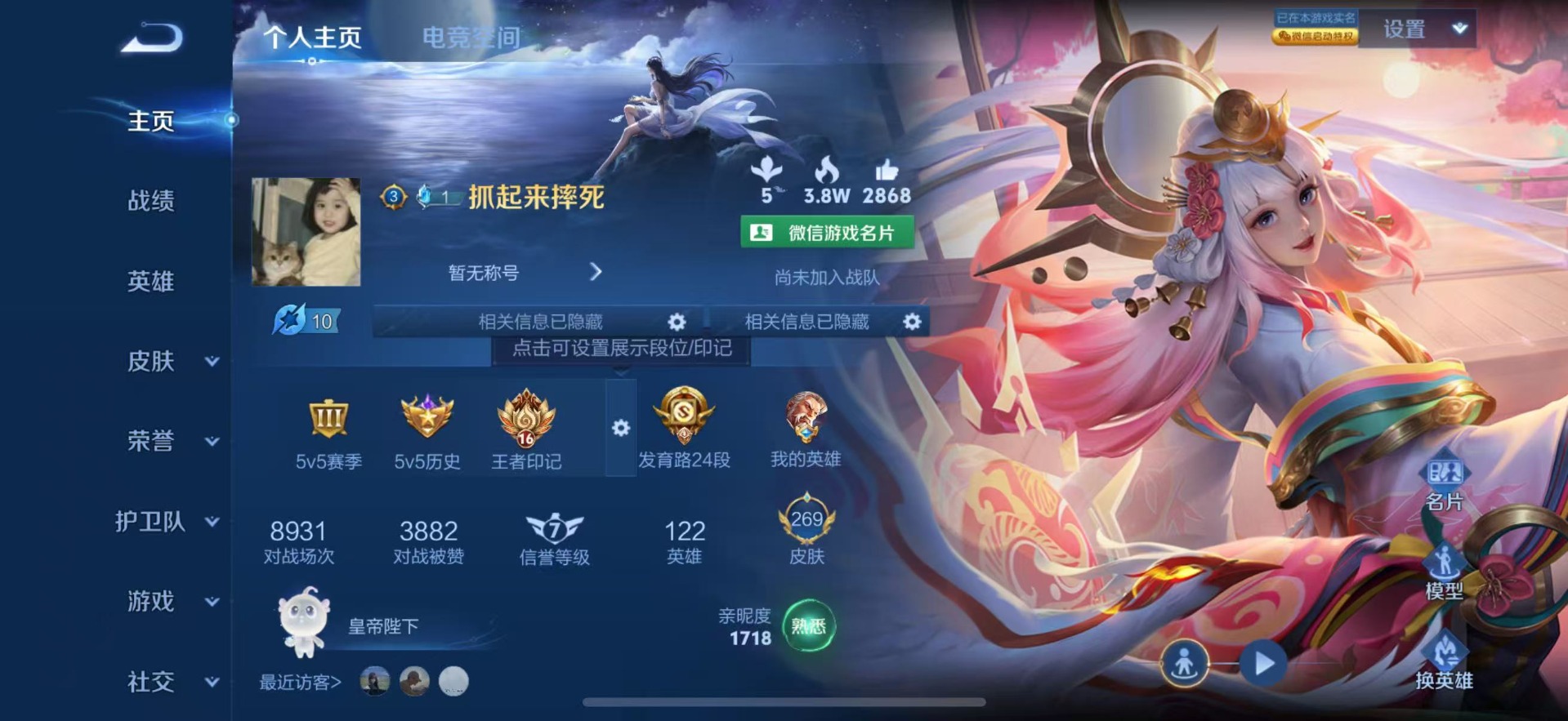 WZQM3180881王者荣耀账号详情图9 WZQM3180881王者荣耀账号详情图9