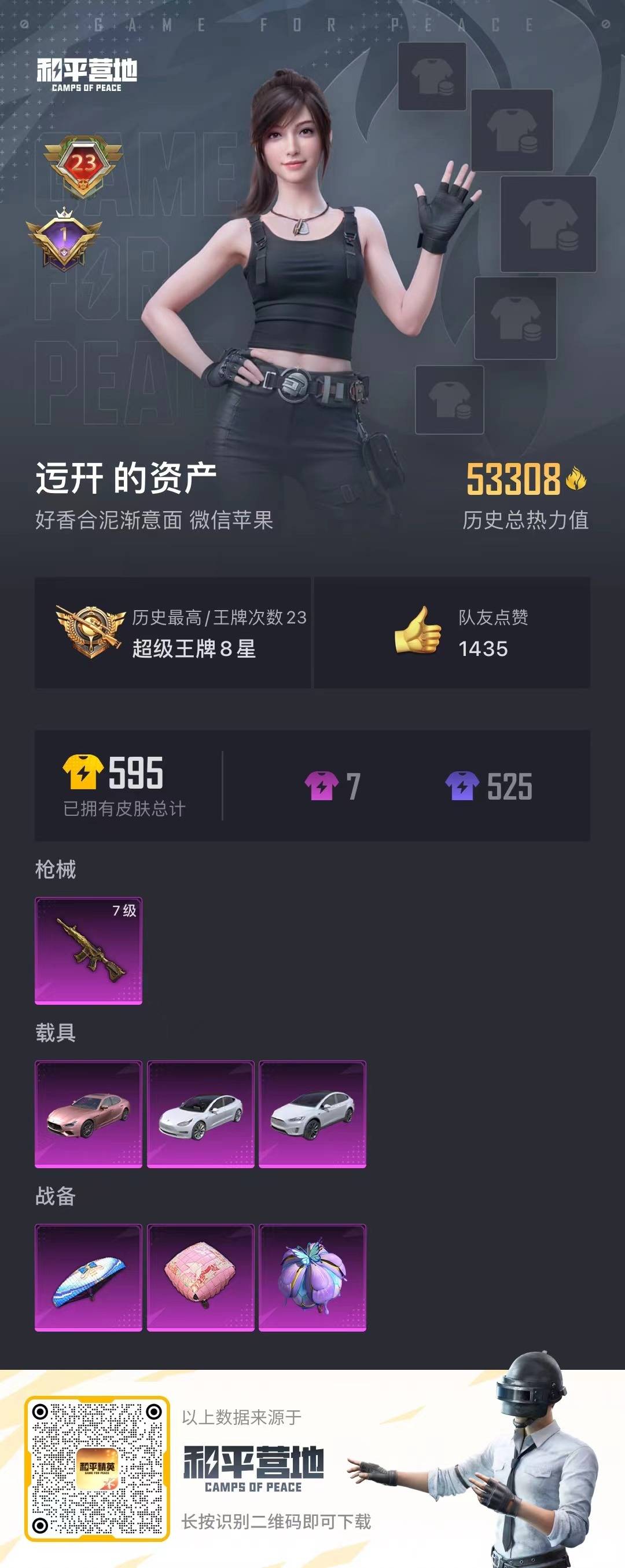 HPQM3274424和平精英账号详情图19 HPQM3274424和平精英账号详情图19