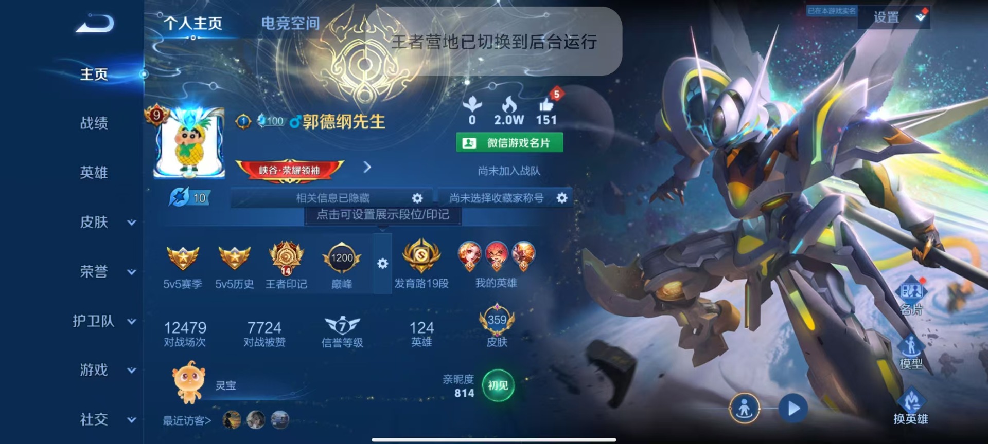 WZQM3182941王者荣耀账号详情图3 WZQM3182941王者荣耀账号详情图3