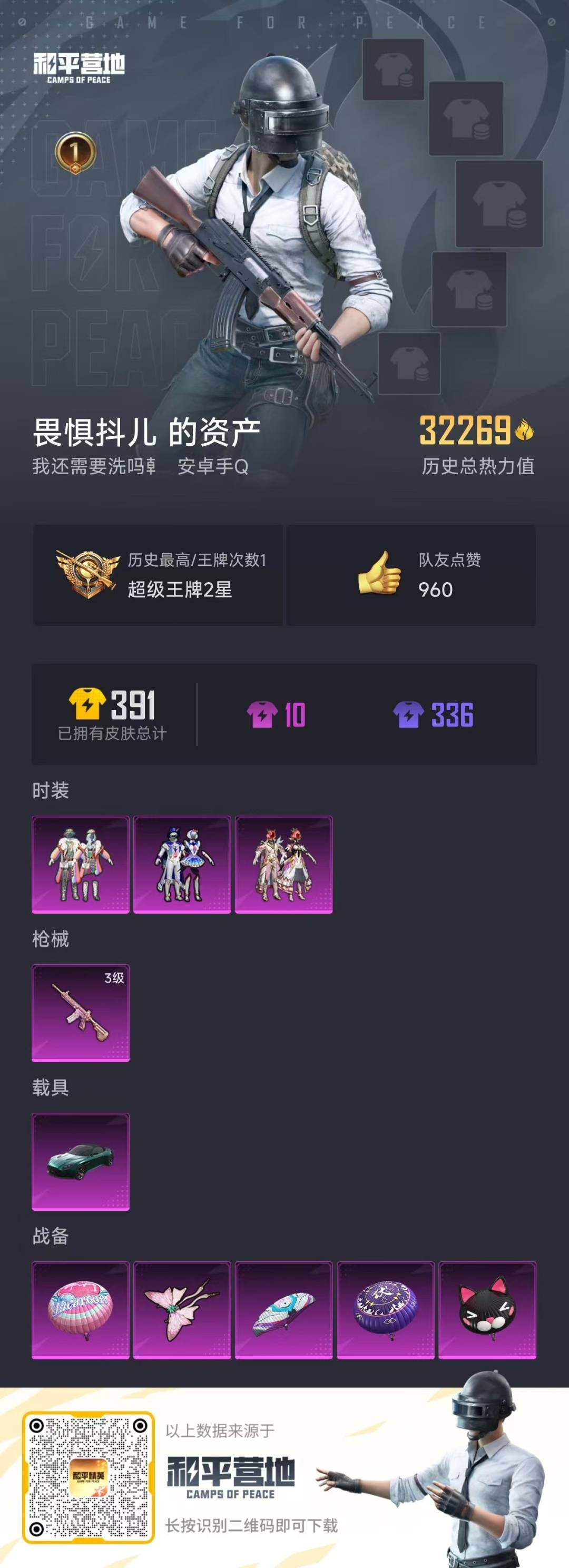 HPQM3276222和平精英账号详情图19 HPQM3276222和平精英账号详情图19