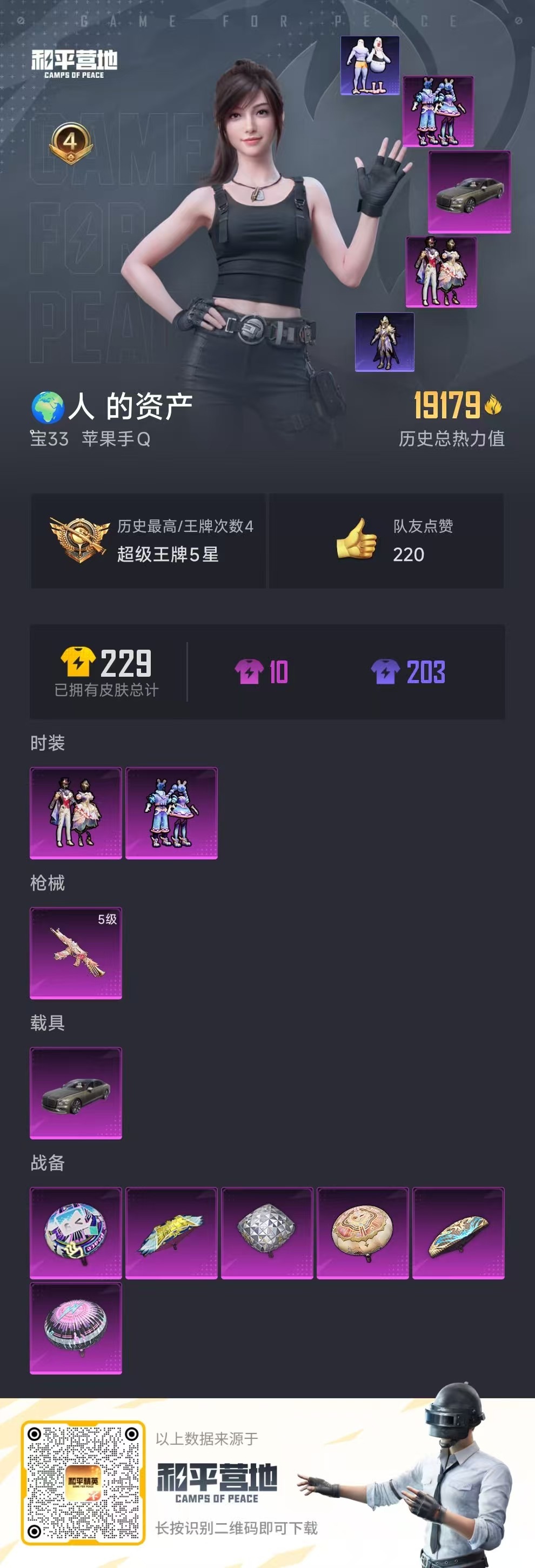 HPQM3276309和平精英账号详情图5 HPQM3276309和平精英账号详情图5