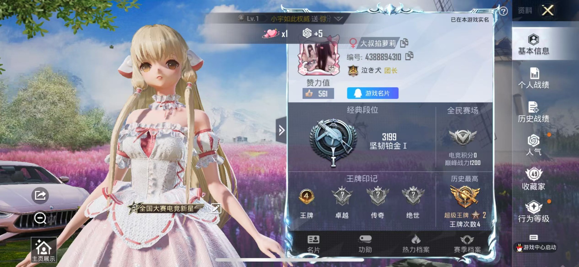 HPQM3276282和平精英账号详情图3