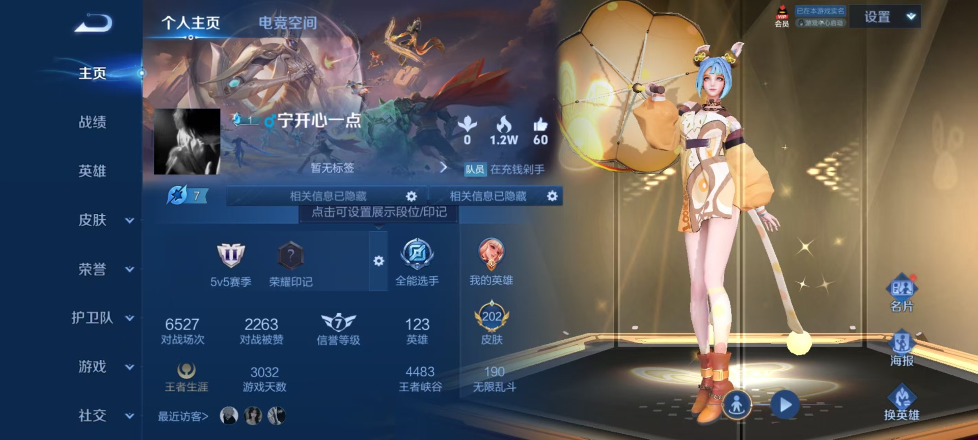 WZQM3184860王者荣耀账号详情图3