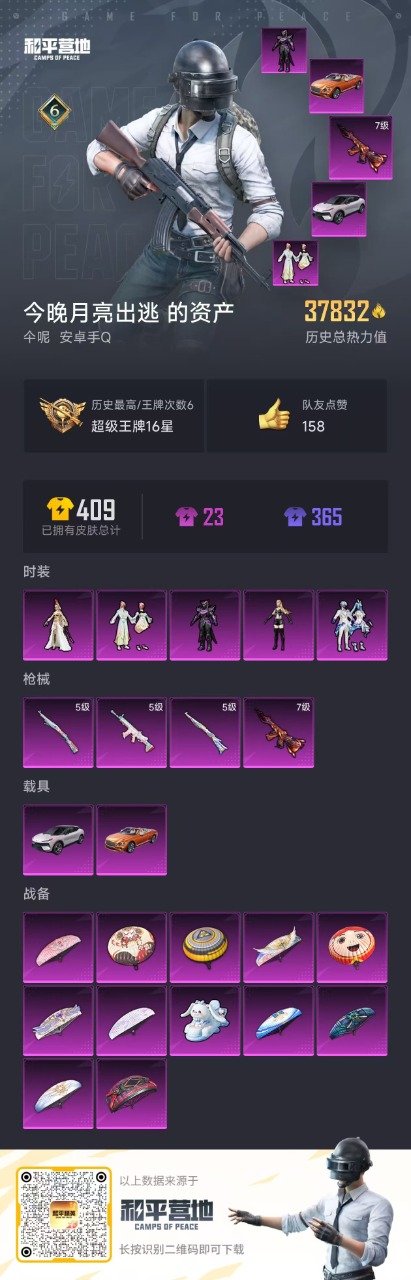 HPQM3277691和平精英账号详情图3