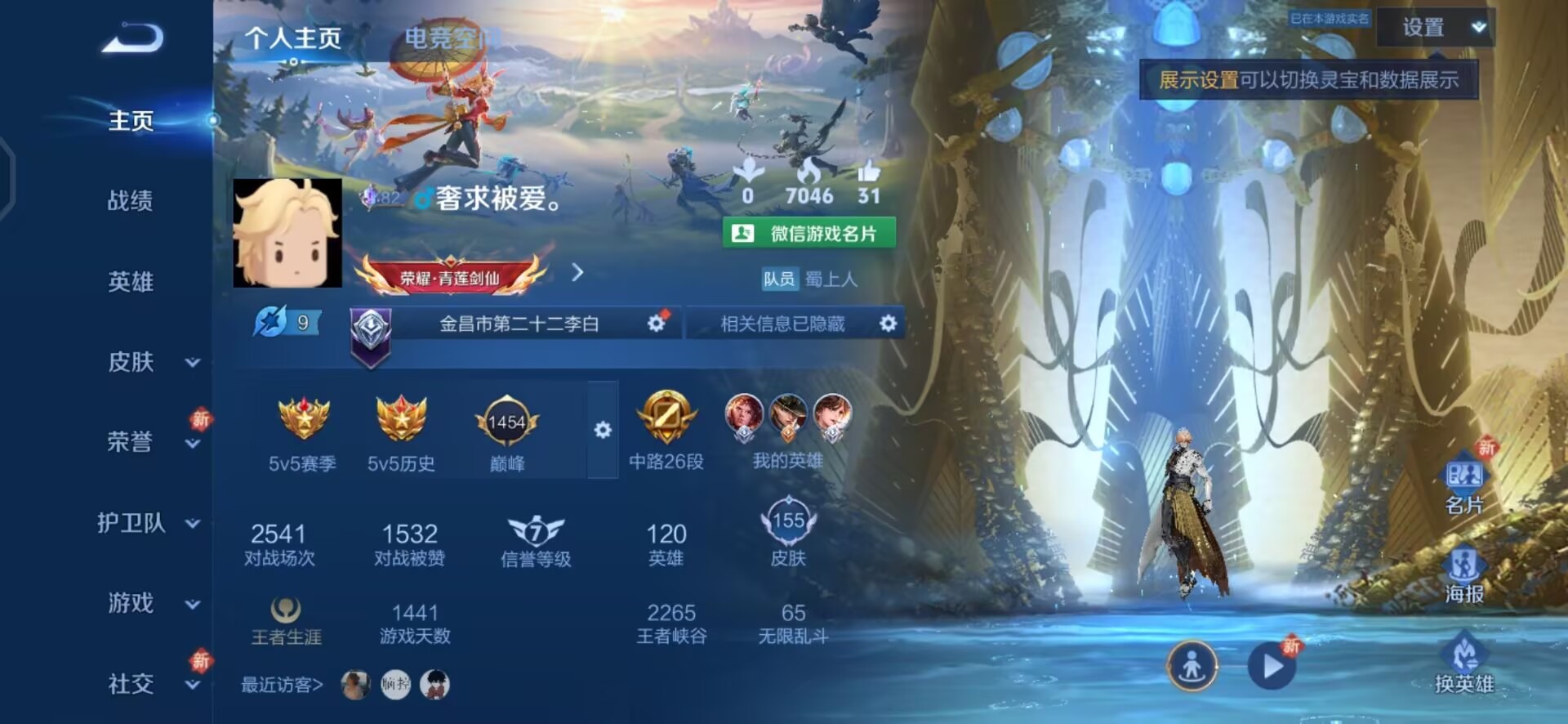 WZQM3189428王者荣耀账号详情图5 WZQM3189428王者荣耀账号详情图5