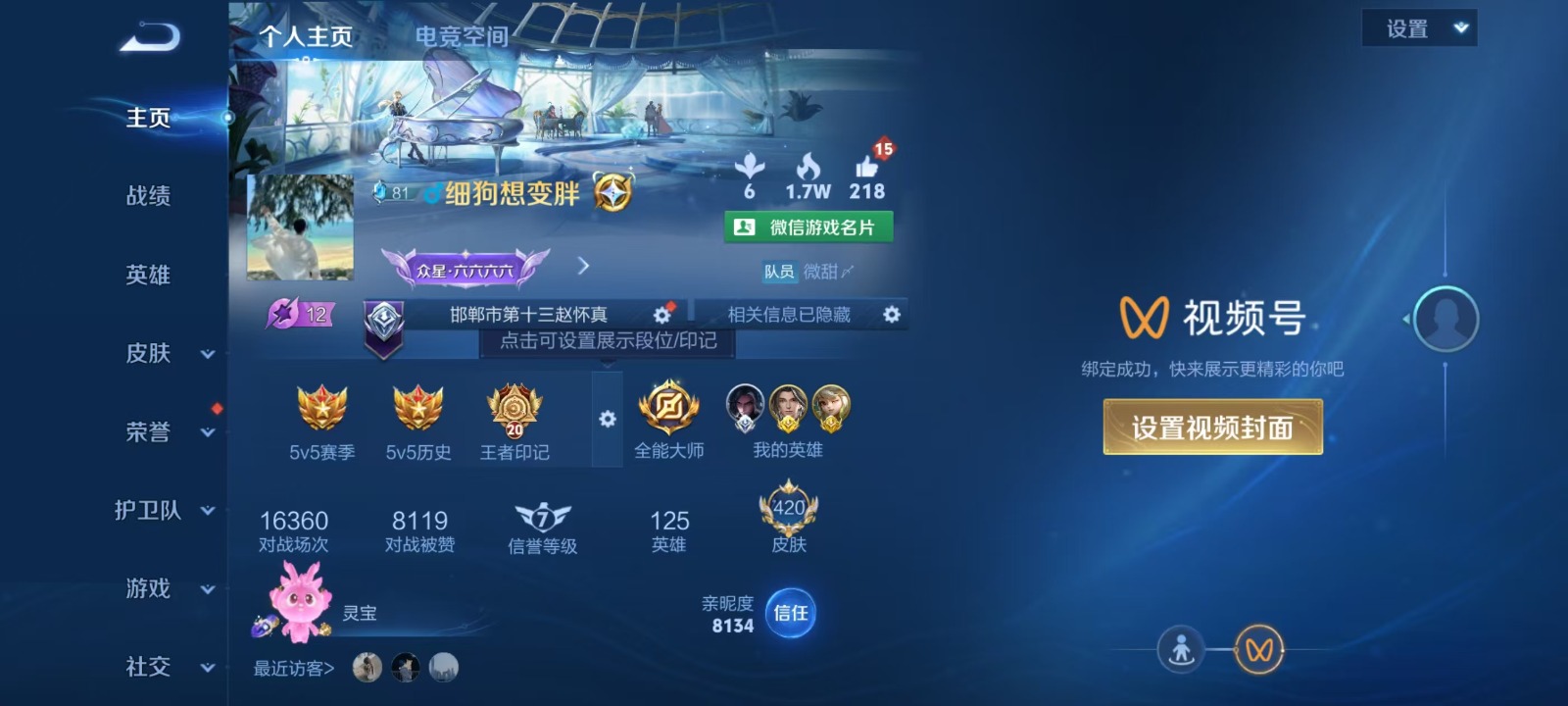 WZQM3294558王者荣耀账号详情图13