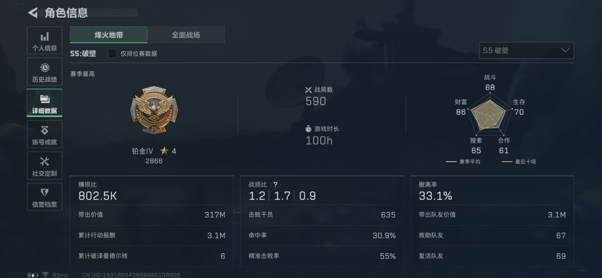 SJZQM333585三角洲行动账号详情图7