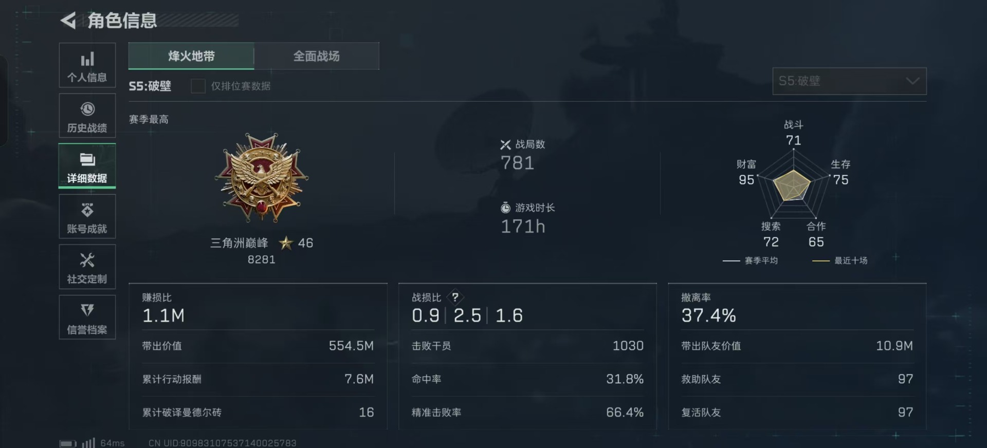 SJZQM333590三角洲行动账号详情图6