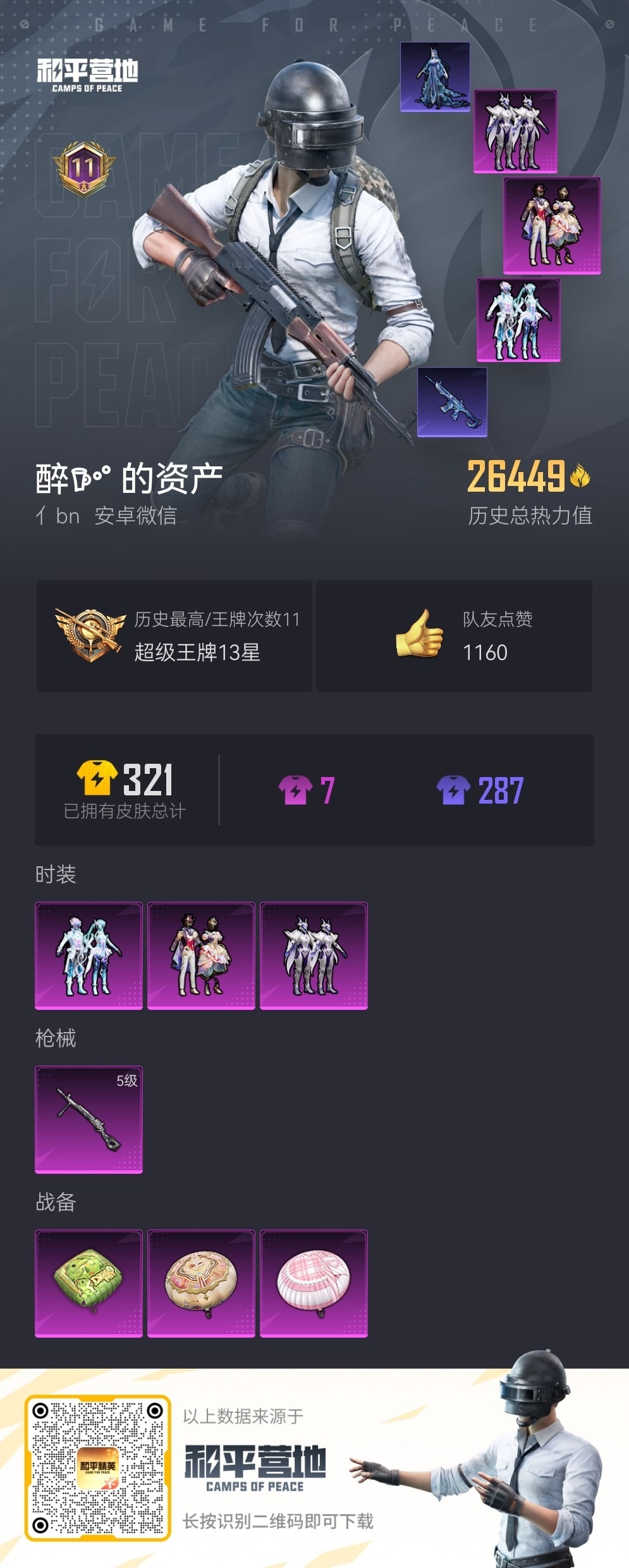 HPQM3339080和平精英账号详情图5