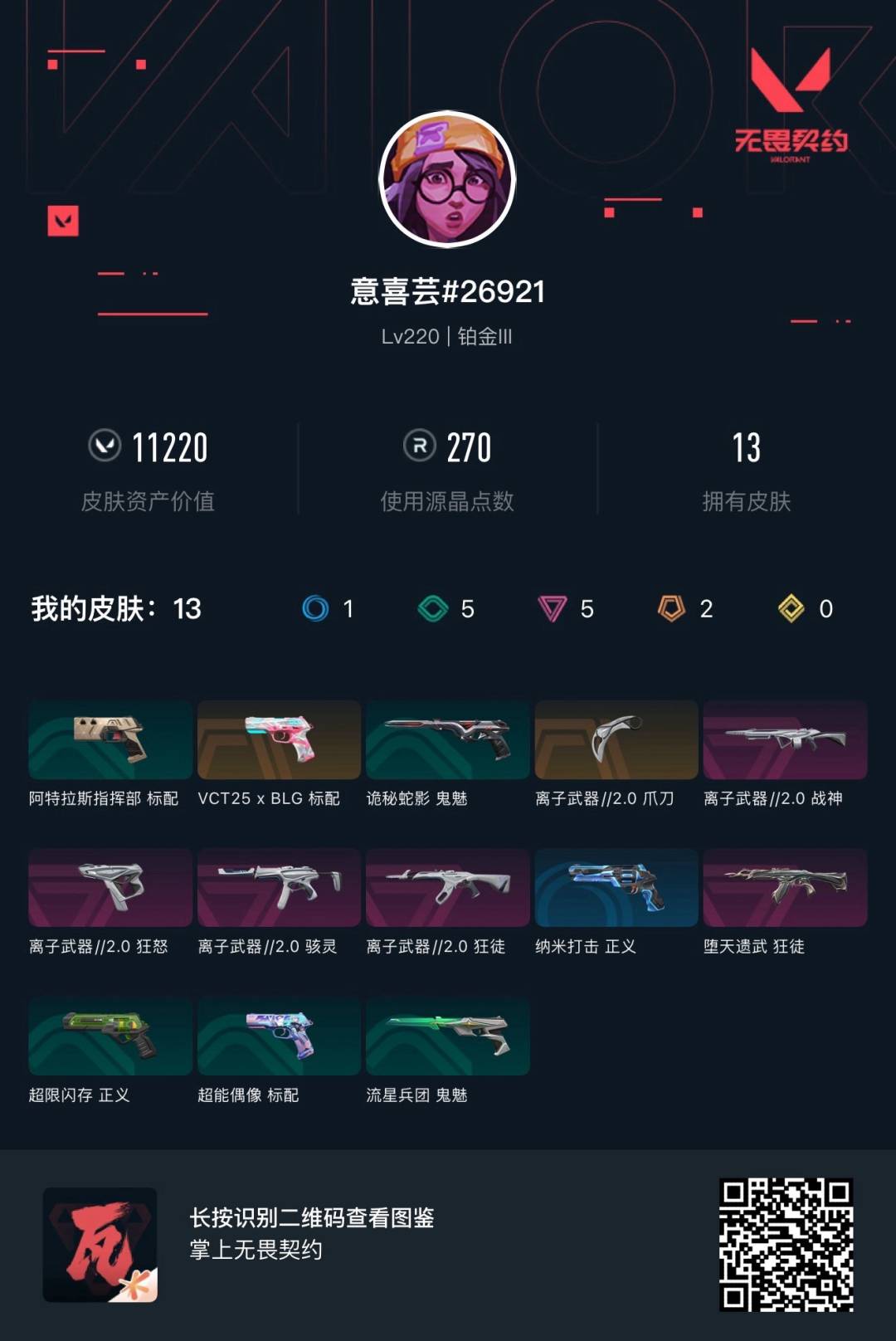 WWQQM314977无畏契约账号详情图4