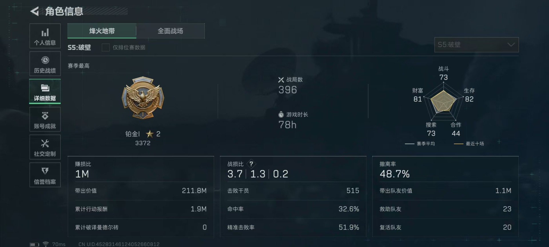 SJZQM333895三角洲行动账号详情图33