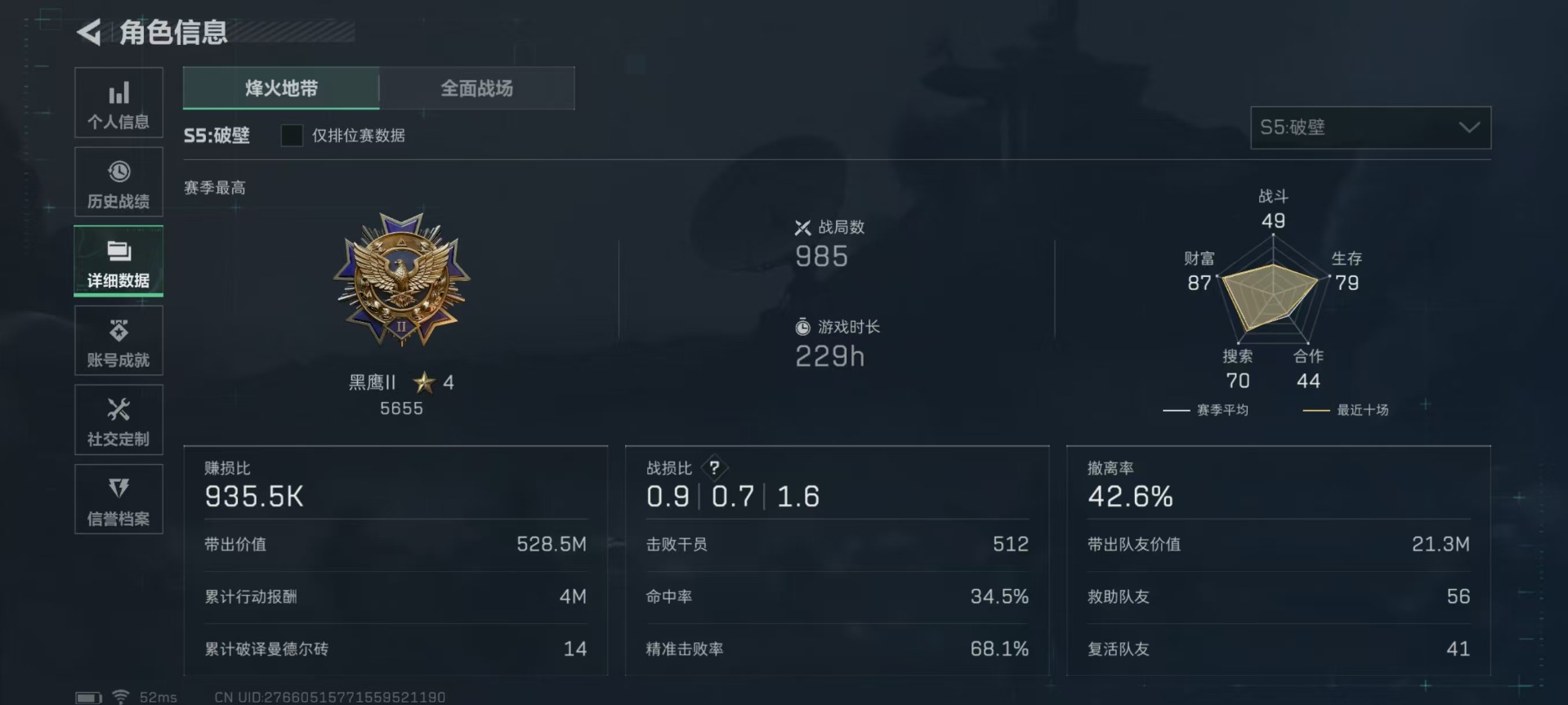 SJZQM333896三角洲行动账号详情图6