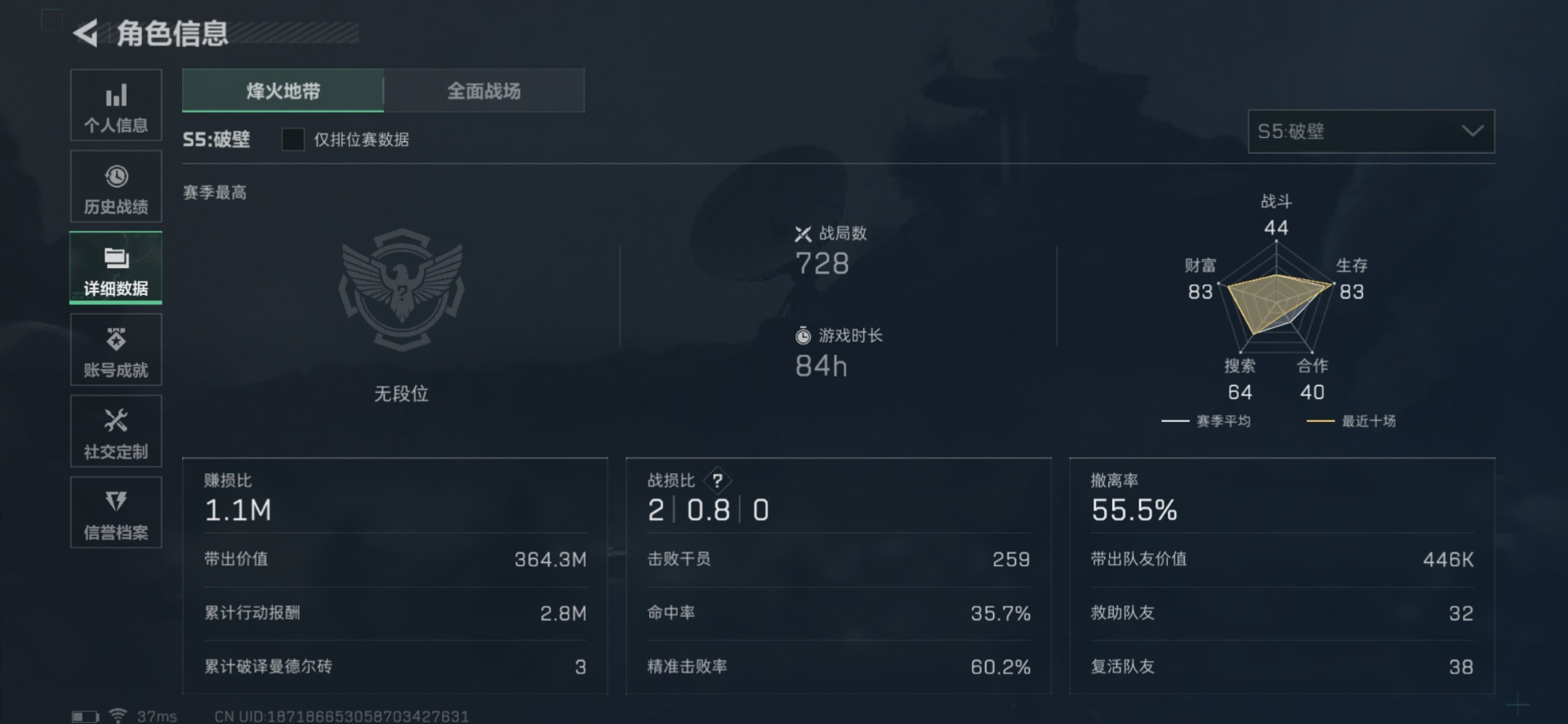 SJZQM333899三角洲行动账号详情图6