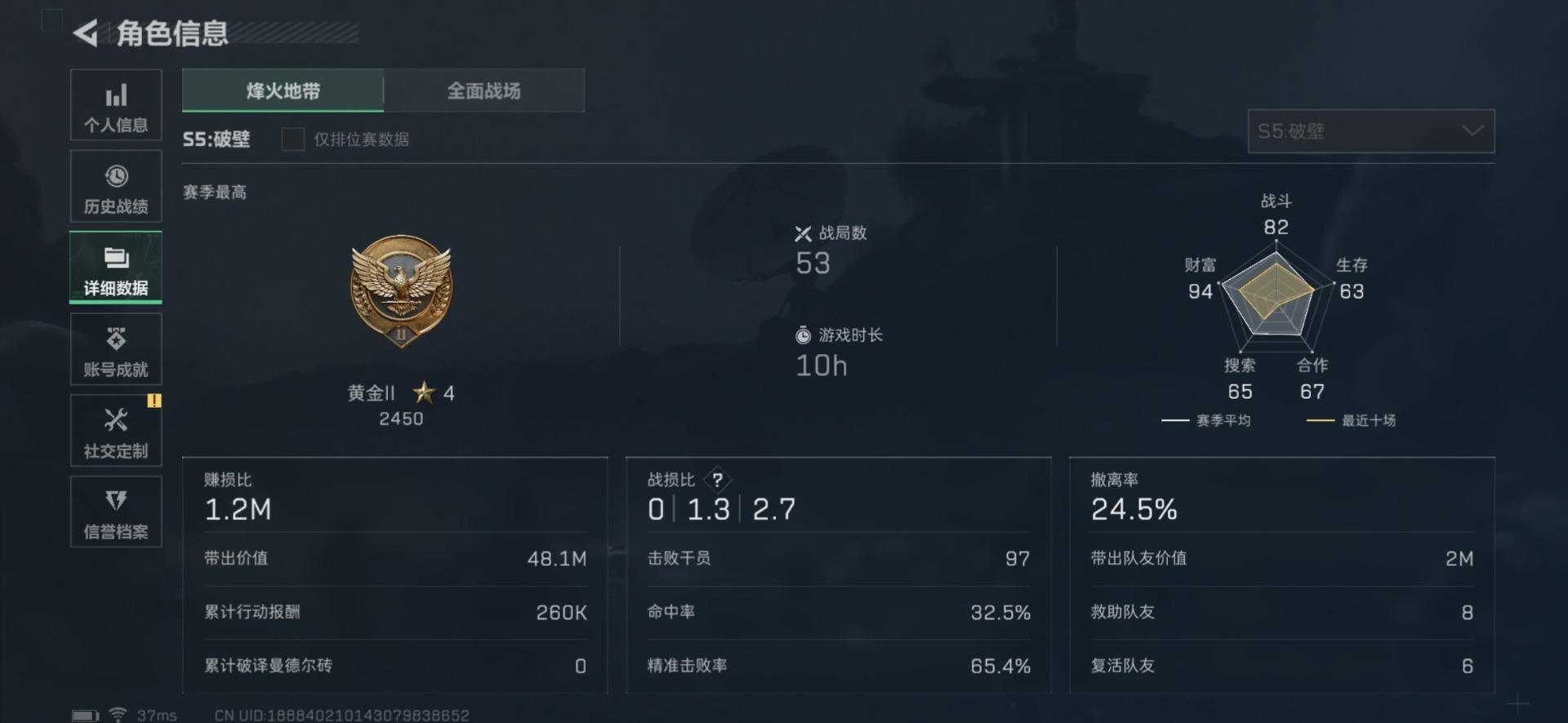 SJZQM333925三角洲行动账号详情图6