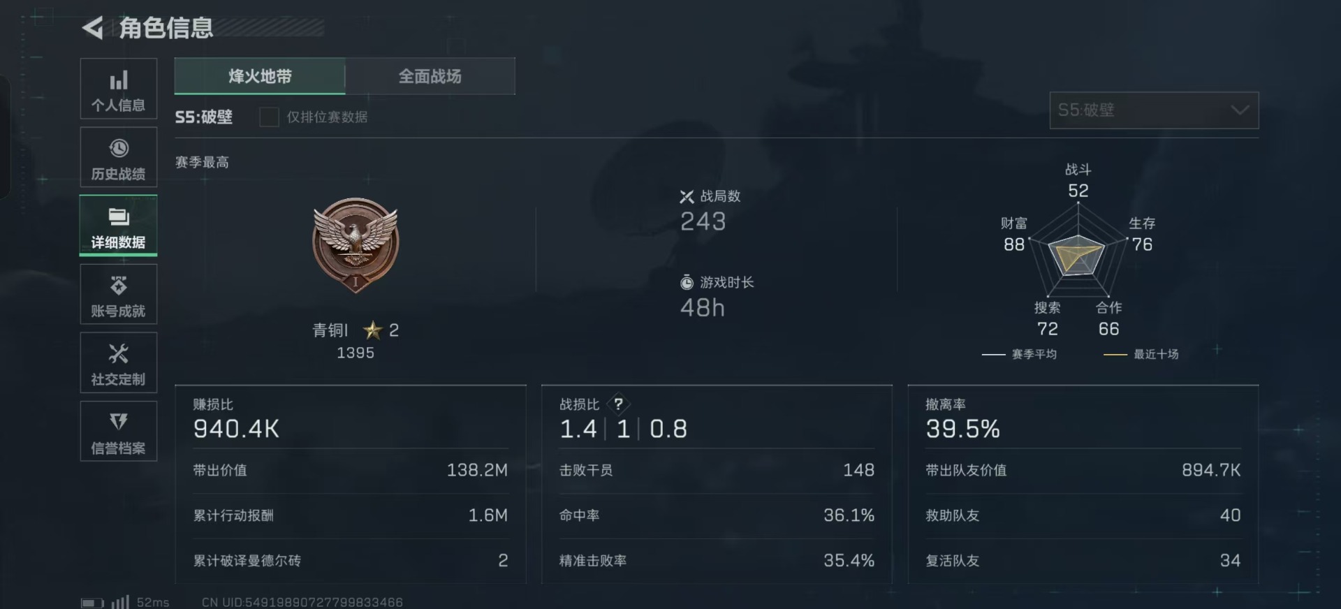SJZQM333935三角洲行动账号详情图5