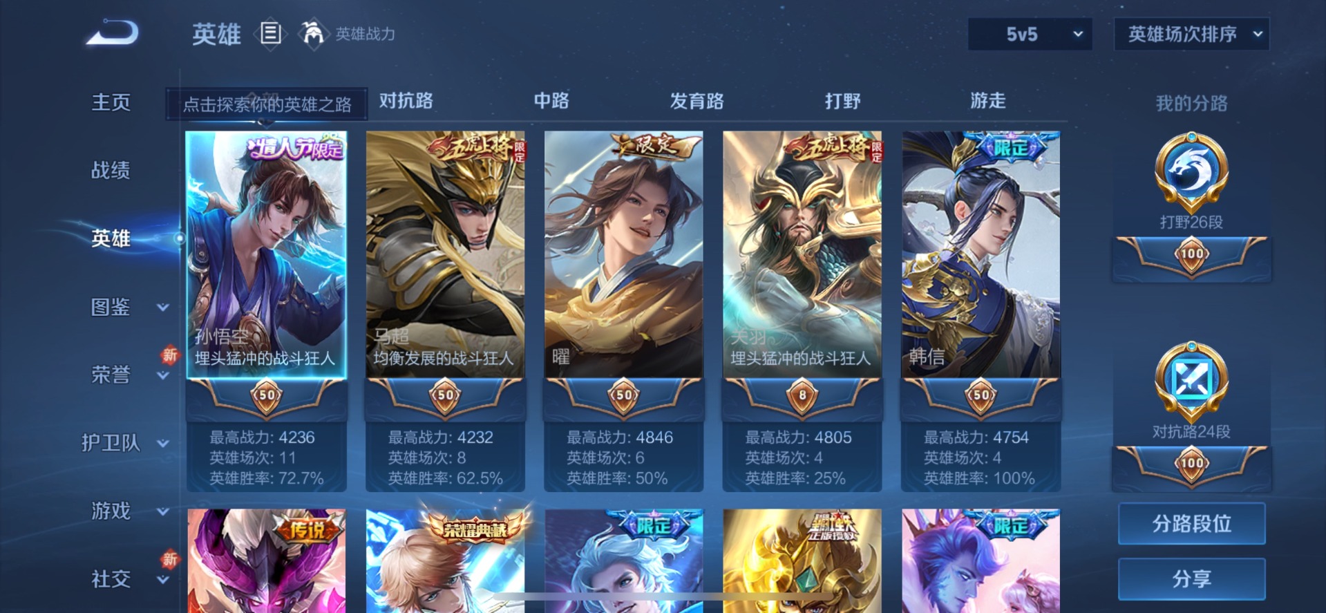 WZQM3296559王者荣耀账号详情图5