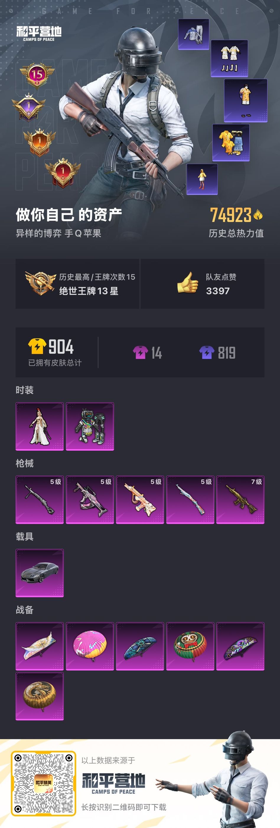 HPQM3339700和平精英账号详情图15