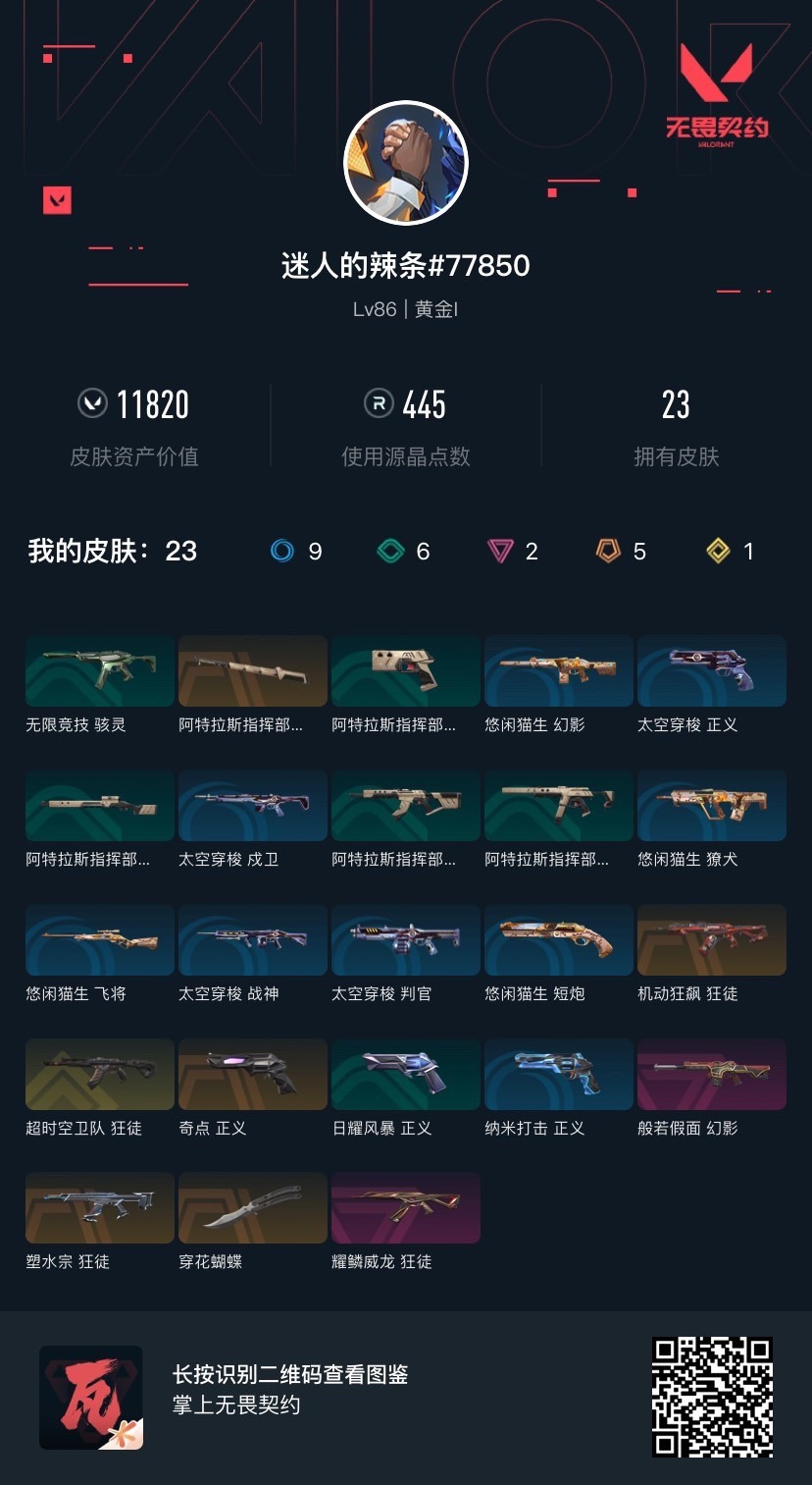 WWQQM315178无畏契约账号详情图6